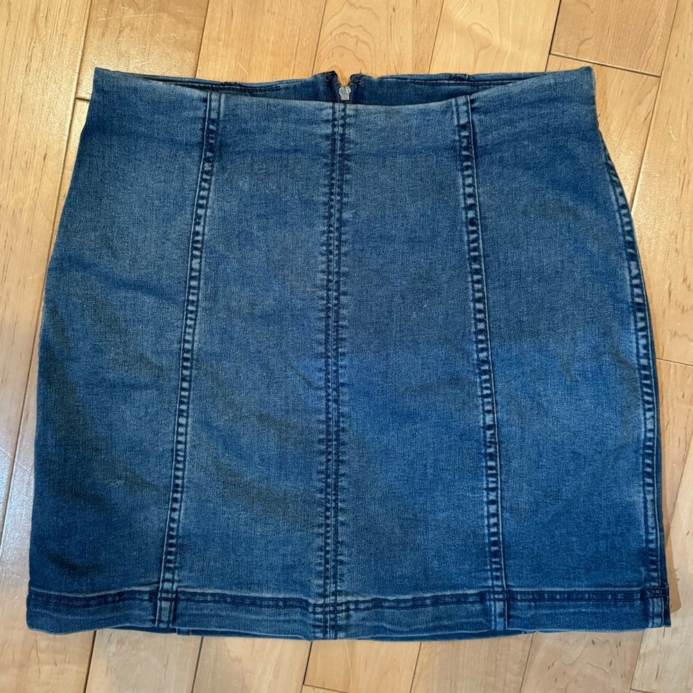 Free People denim skirt